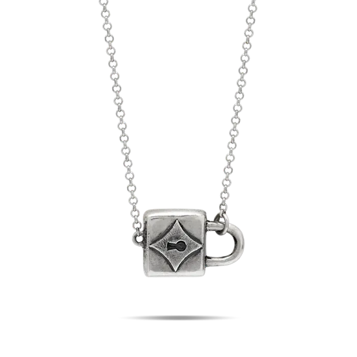 Necklaces Waxing Poetic Spirit Lock Necklace