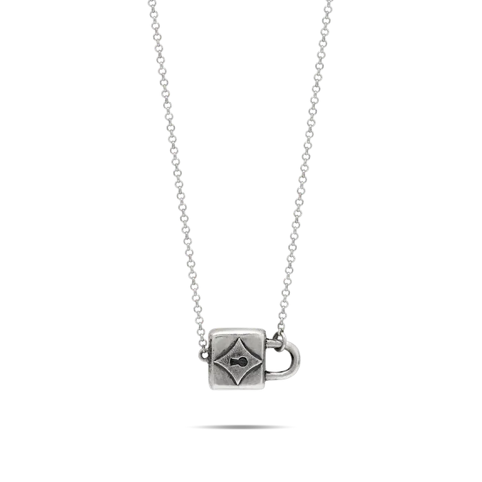 Necklaces Waxing Poetic Spirit Lock Necklace