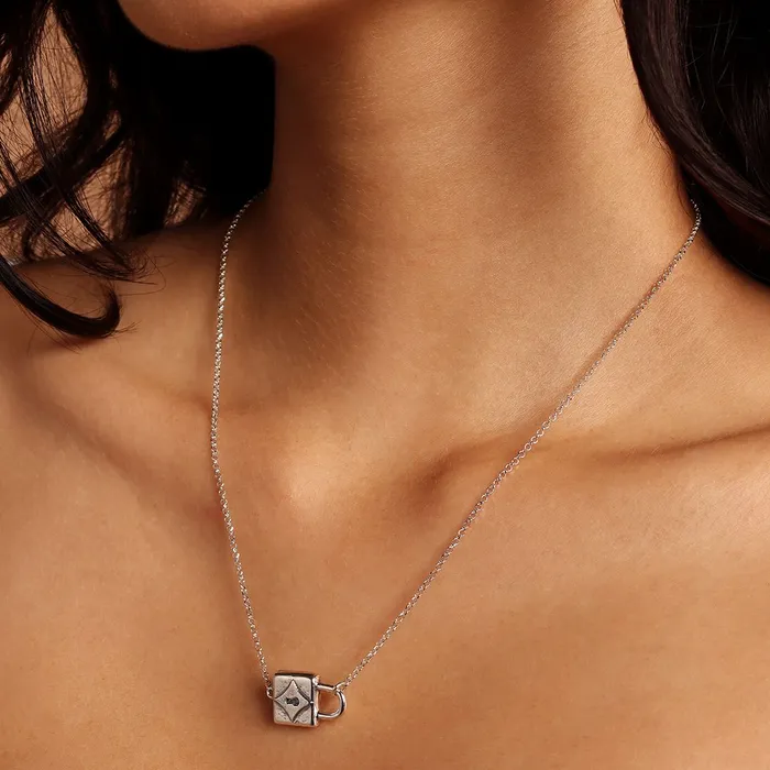 Necklaces Waxing Poetic Spirit Lock Necklace