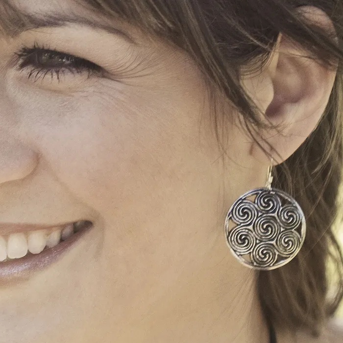 Oberon Design Earrings Celtic Spiral Earrings