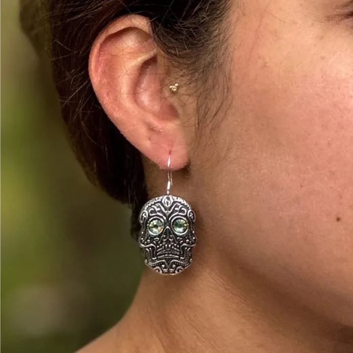 Oberon Design Earrings Sugar Skull Earrings
