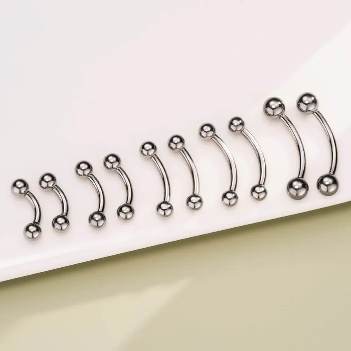 OUFER BODY JEWELRY 2PCS 14G 614mm Titanium Internally Threaded Belly Button Ring Rings OUFER BODY JEWELRY 2PCS 14G 614mm Titanium Internally Threaded Belly Button Ring Rings