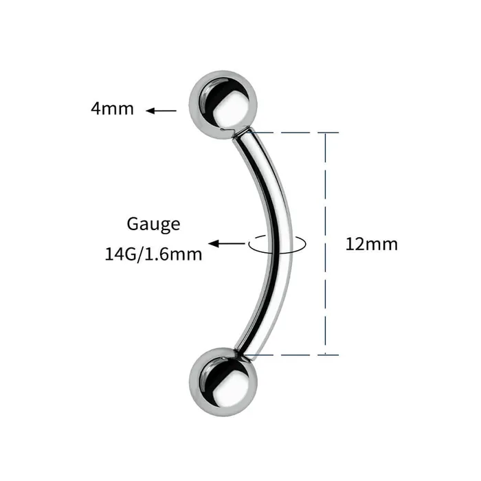 OUFER BODY JEWELRY 2PCS 14G 614mm Titanium Internally Threaded Belly Button Ring Rings OUFER BODY JEWELRY 2PCS 14G 614mm Titanium Internally Threaded Belly Button Ring Rings