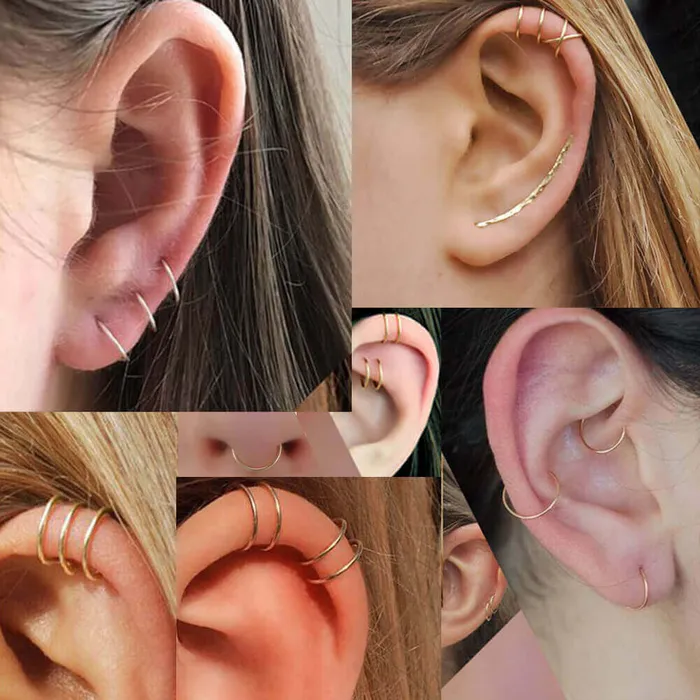 OUFER BODY JEWELRY Earrings 22G Simple Seamless Nose Hoop Cartilage Rings OUFER BODY JEWELRY Earrings 22G Simple Seamless Nose Hoop Cartilage Rings