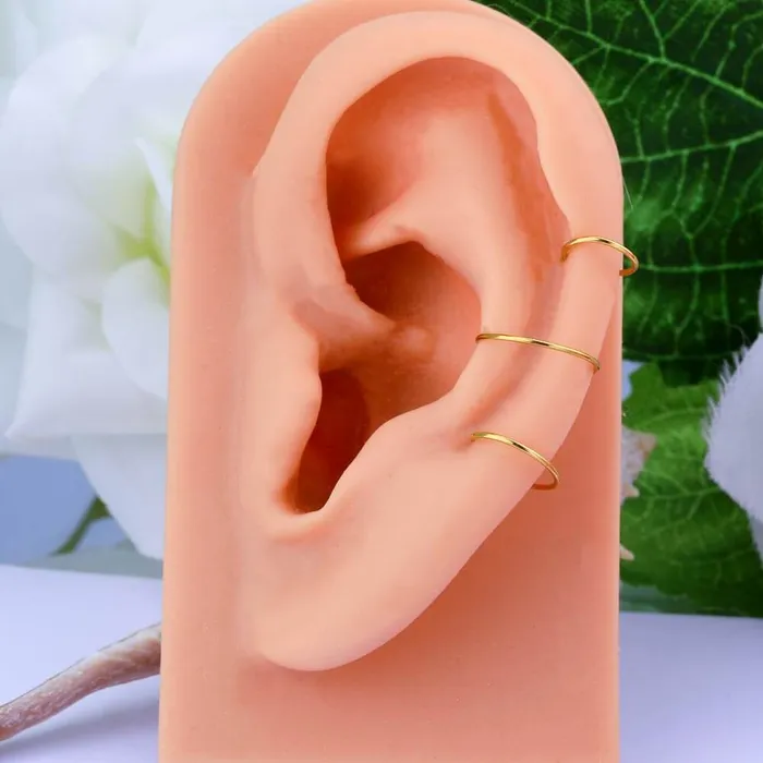 OUFER BODY JEWELRY Earrings 22G Simple Seamless Nose Hoop Cartilage Rings OUFER BODY JEWELRY Earrings 22G Simple Seamless Nose Hoop Cartilage Rings