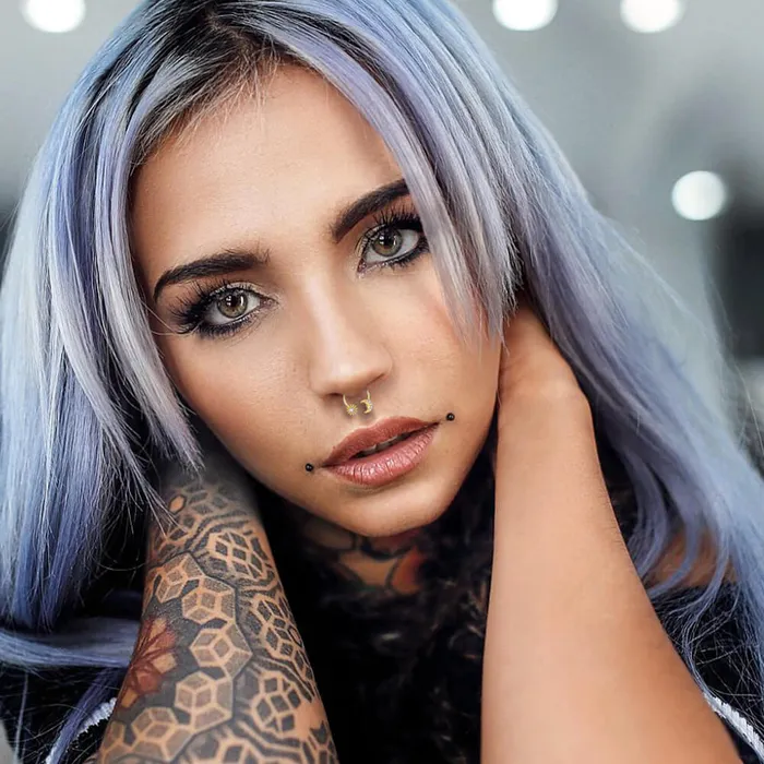 OUFER BODY JEWELRY Rings 16G Moon Face and Sun Pendant Horseshoe Septum Ring OUFER BODY JEWELRY Rings 16G Moon Face and Sun Pendant Horseshoe Septum Ring