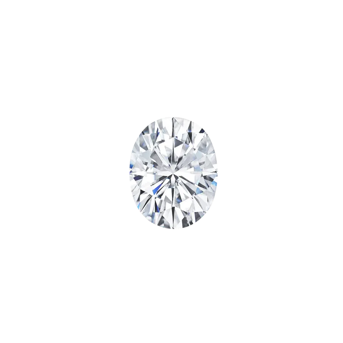 Oval Cut Flawless Moissanite Rings