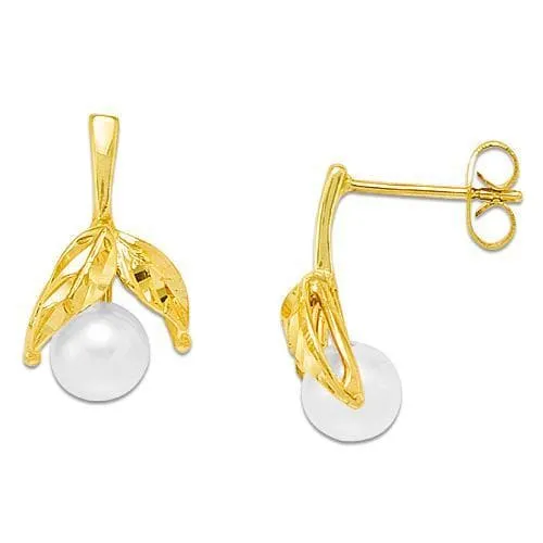 Pick A Pearl Maile Earrings in Gold PickAPearl Earrings