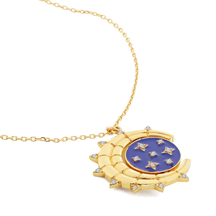 Play2024 Reversible Sun Stars Necklace Necklaces
