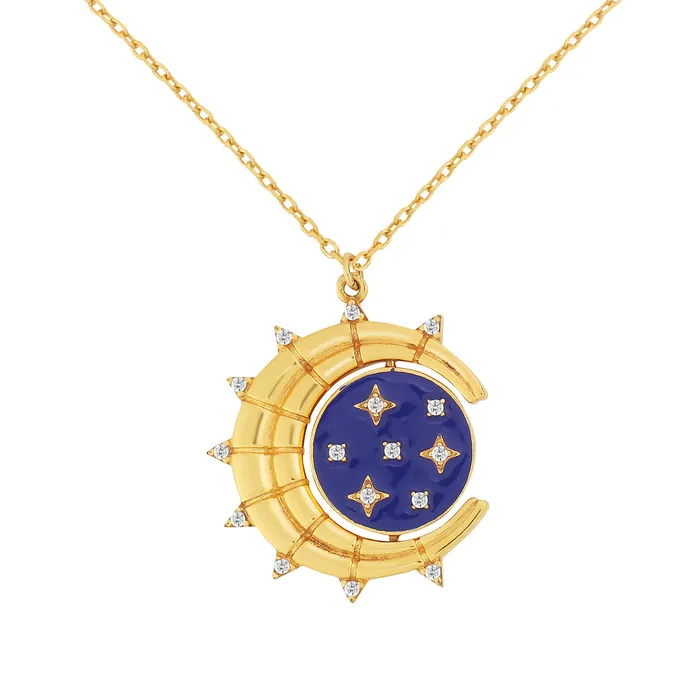 Play2024 Reversible Sun Stars Necklace Necklaces