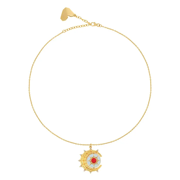 Play2024 Reversible Sun Stars Necklace Necklaces