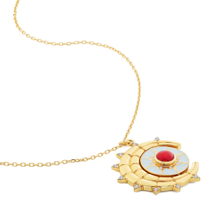 Play2024 Reversible Sun Stars Necklace Necklaces