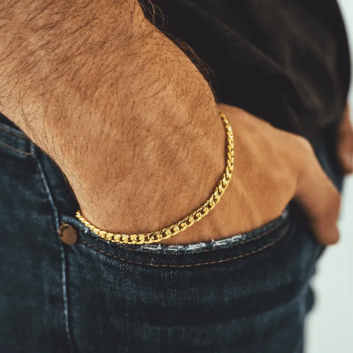 PreStyled Sets Hollow Gold Hollow Miami cuban link bracelets
