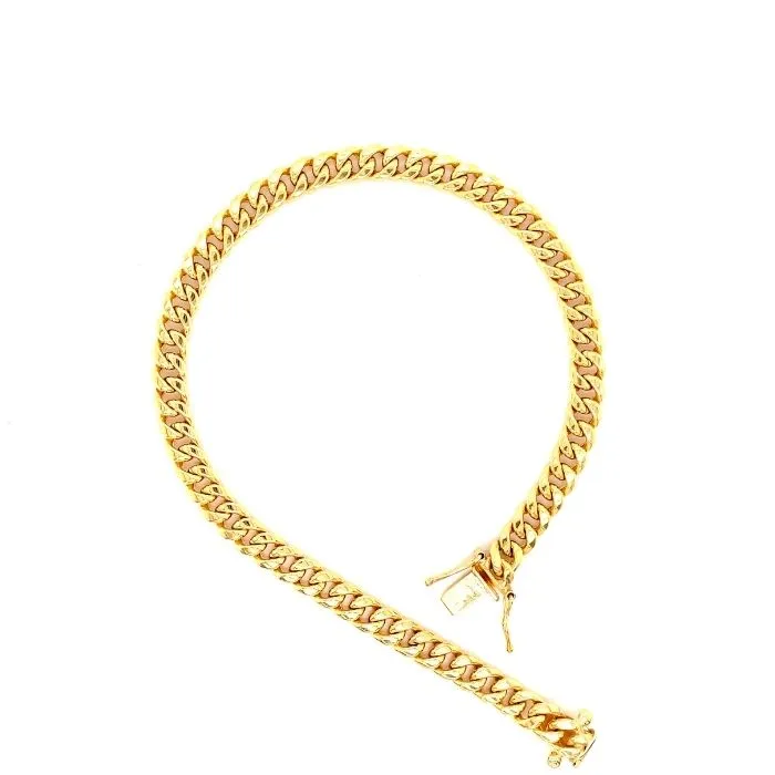 PreStyled Sets Hollow Gold Hollow Miami cuban link bracelets