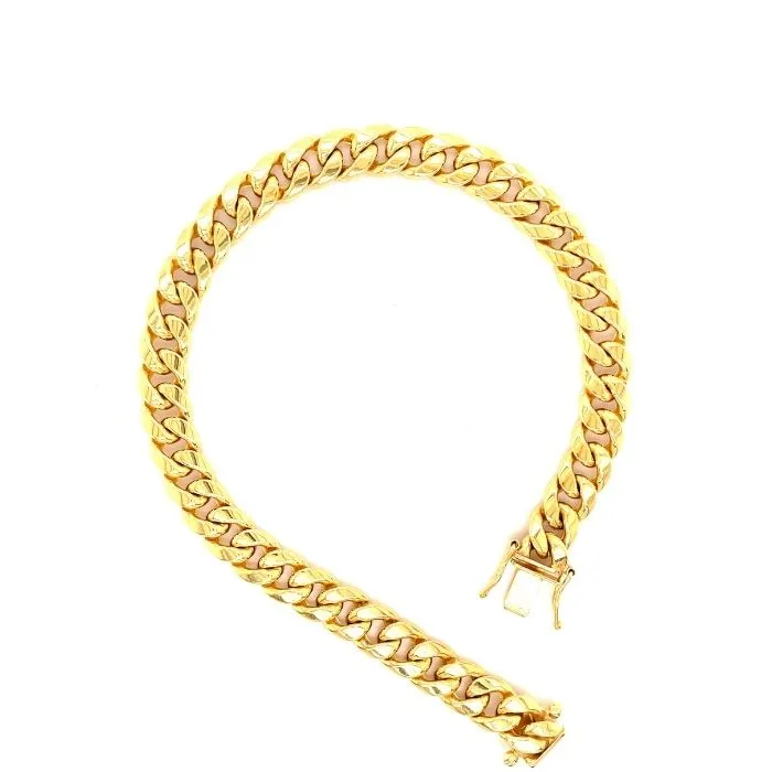 PreStyled Sets Hollow Gold Hollow Miami cuban link bracelets