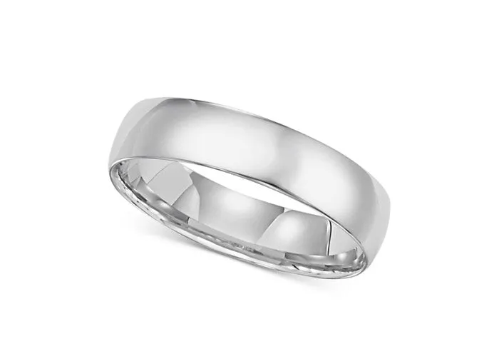 Rings DecadenceJewelry 14K White Gold Wedding Band