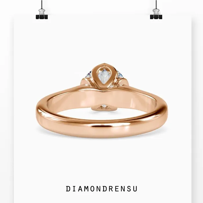 Rings Diamondrensu Gold Solitaire Engagement Ring With Tulip Setting