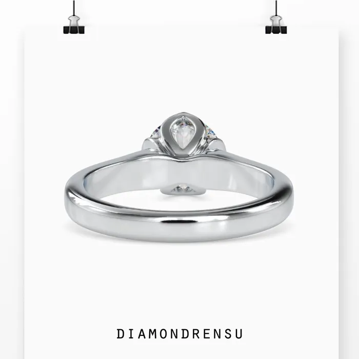 Rings Diamondrensu Gold Solitaire Engagement Ring With Tulip Setting