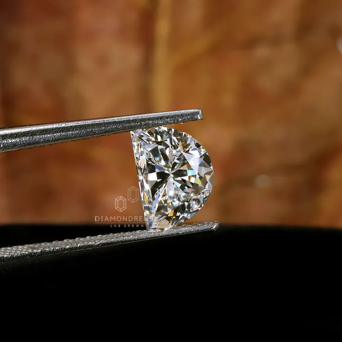 Rings Diamondrensu Half Moon Cut Lab Grown Diamond 1 Carat Diamond Rings Diamondrensu Half Moon Cut Lab Grown Diamond 1 Carat Diamond