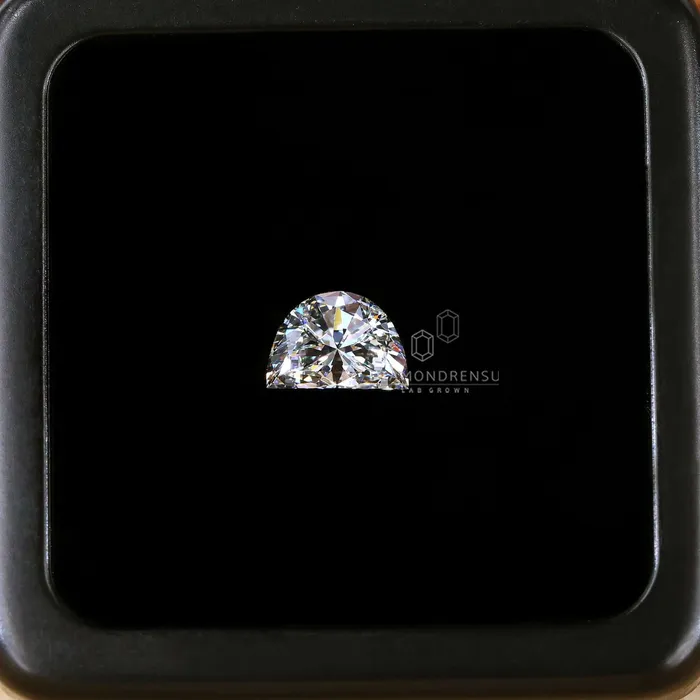 Rings Diamondrensu Half Moon Cut Lab Grown Diamond 1 Carat Diamond Rings Diamondrensu Half Moon Cut Lab Grown Diamond 1 Carat Diamond