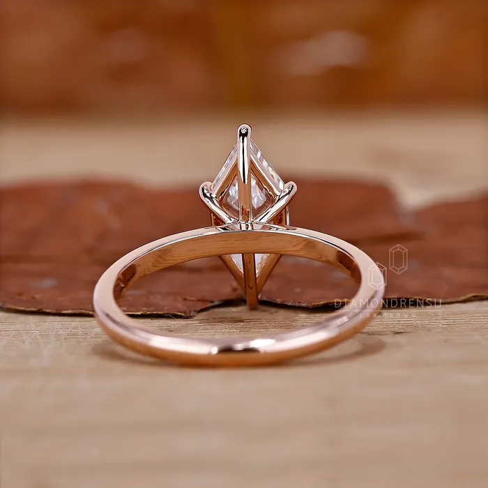 Rings Diamondrensu Hexagon Diamond Ring Solitaire Setting