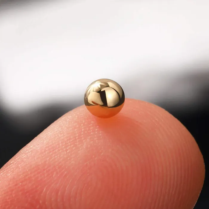 Rings OUFER BODY JEWELRY 14K Gold Solid 16G Replacement Ball CBR Ring Ball Cartilage Ball Rings OUFER BODY JEWELRY 14K Gold Solid 16G Replacement Ball CBR Ring Ball Cartilage Ball