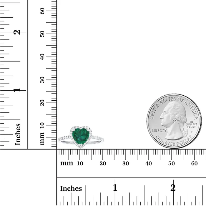 Silver Rings Sterling Silver Rhodium 7mm Heart Amethyst Created White Sapphire Halo Ring Silver Rings Sterling Silver Rhodium 7mm Heart Amethyst Created White Sapphire Halo Ring