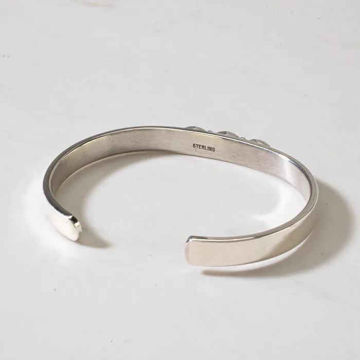 Sleeping Beauty Turquoise Navajo USA Native American Made 925 Sterling Silver Cuff Kalifano Rings
