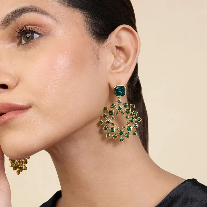 SS25Mainline Earrings Green Cosmic Flair Earrings