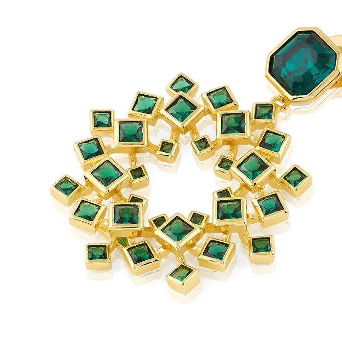 SS25Mainline Earrings Green Cosmic Flair Earrings