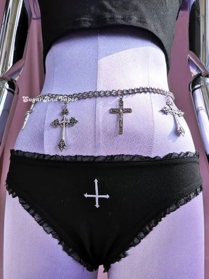SugarAndVapor Bracelets Melissa Goth Stainless Steel Belly Chain